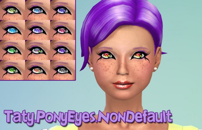 Sims 4 Pony Eyes Non Default at Taty – Eámanë Palantír