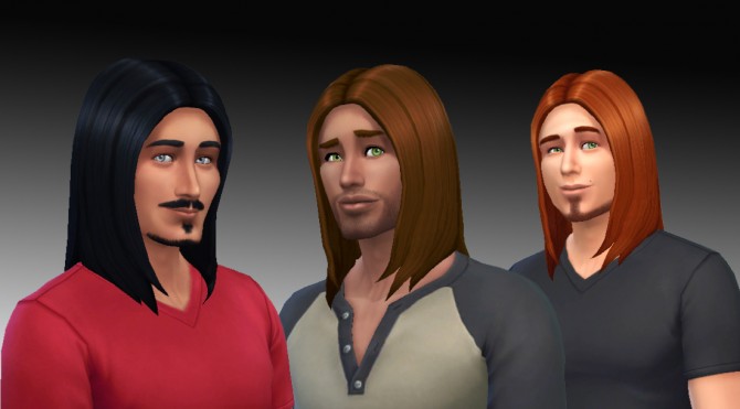 Sims 4 Straight Hair for males by Kiara24 at Mod The Sims