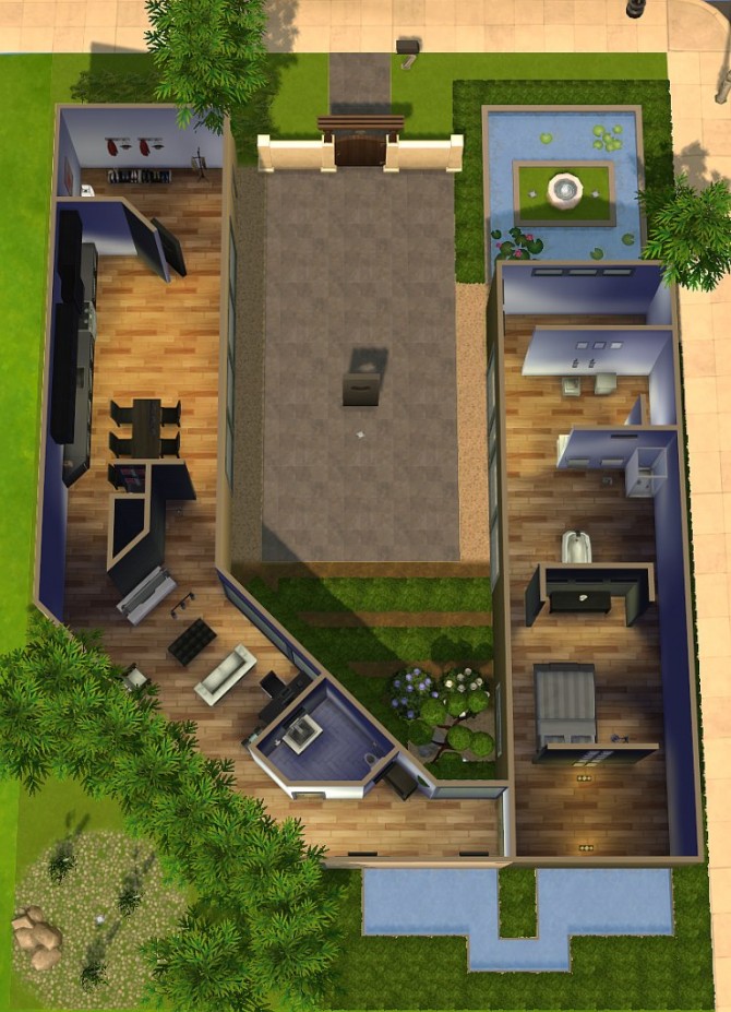 Sims 4 Zen House by Vrain at Mod The Sims