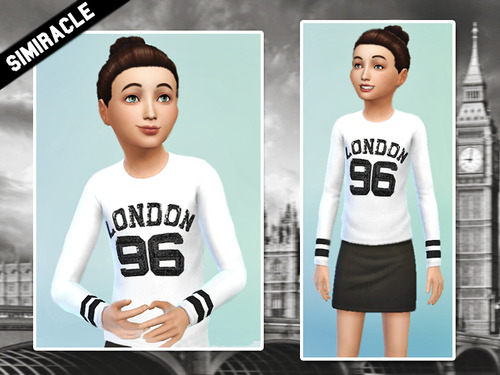 Sims 4 London 96 Sweater for Kids at Simiracle