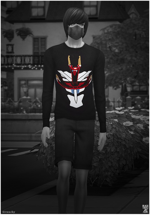 Sims 4 S4 BLACK Sweater at Black le