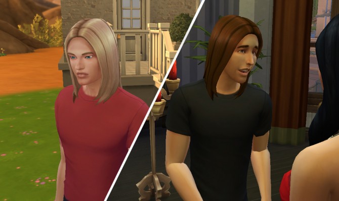 Sims 4 Straight Hair for males by Kiara24 at Mod The Sims