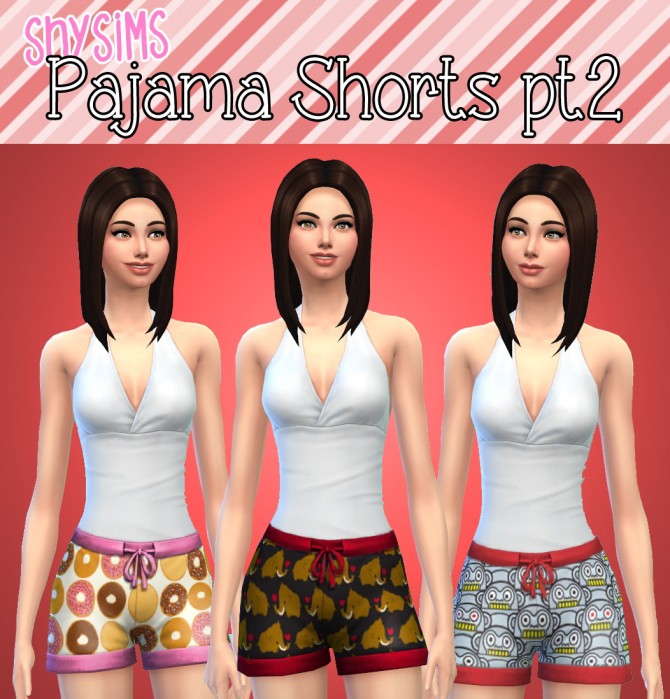Sims 4 Pajama shorts at ShySims