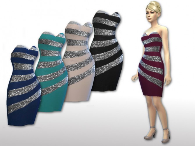 Sims 4 Classic Dress at Altea127 SimsVogue