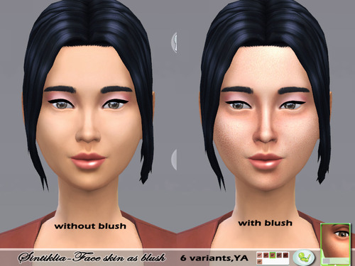 Sims 4 Face skin (blush) at Sintiklia Sims