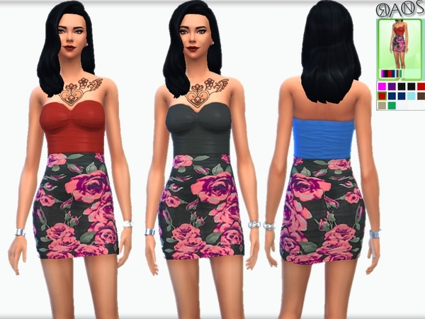 Sims 4 Atalie Party Dress Recolor Set by OranosTR at The Sims Resource