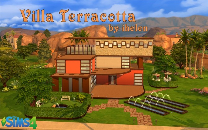 Sims 4 Villa Terracotta by ihelen at ihelensims