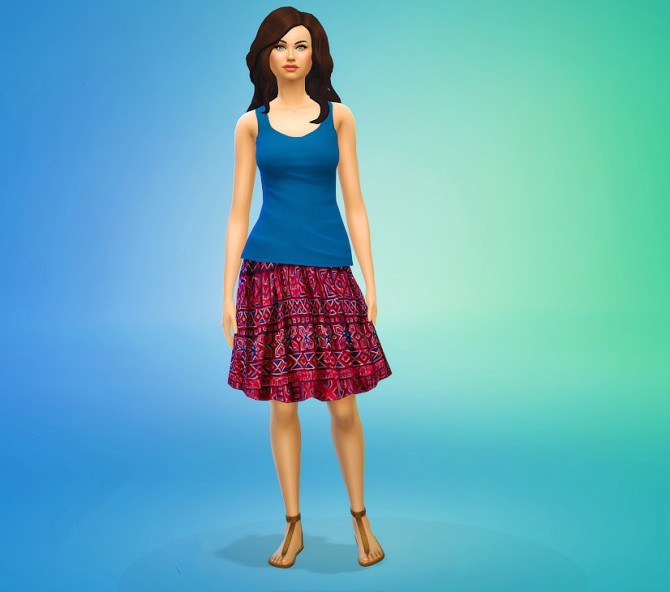 Sims 4 4 Circle Skirt Recolors at Seventhecho