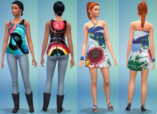 Sims 4 DESIGUAL COLLECTION 9 clothes by Bloup at Sims Artists