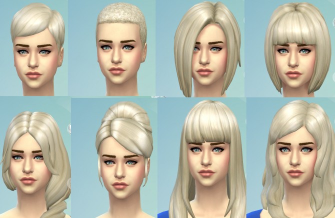 Sims 4 Targaryen Blonde hairs by kellyhb5 at Mod The Sims