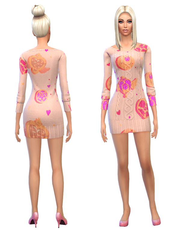 Sims 4 Sailor Moon dress, Pj set, tights and 2 x stocking at Simlust