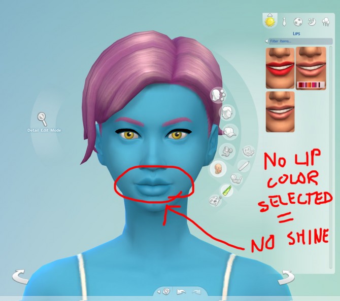 Sims 4 30 Lipstick Overlays that work with 95 Skin Colors! at The Simsperience