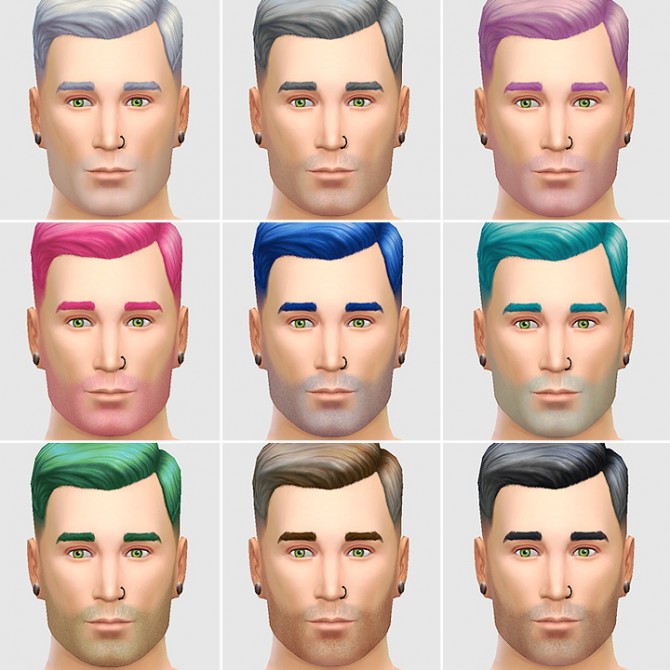 Sims 4 Stubble hair v2 at LumiaLover Sims