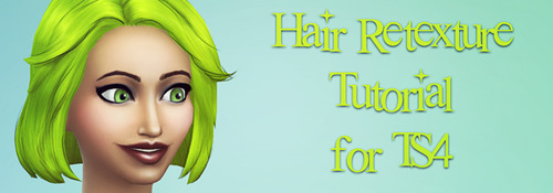 Sims 4 Retexturing hair for TS4 tutorial at B eatris