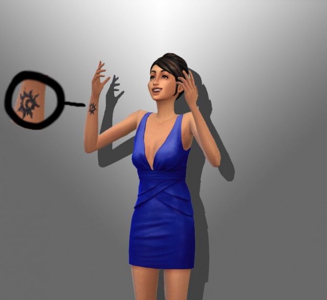 Sims 4 Birds, arrow, and sun/moon wrist tattoos at Simstemptation