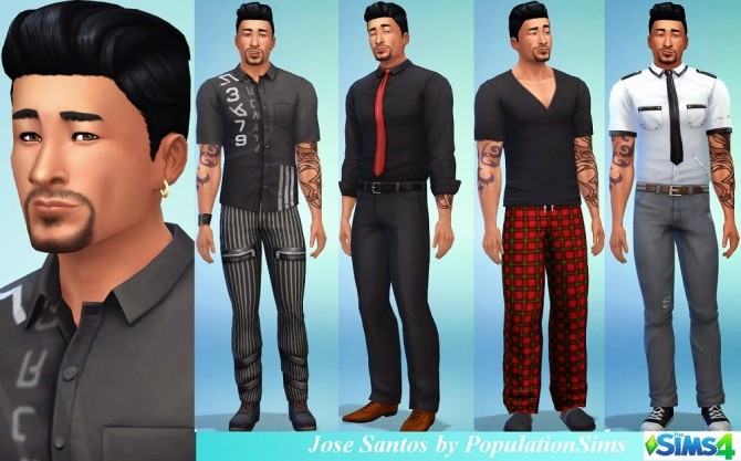 Sims 4 Jose Santos by PopulationSims at Sims 4 Caliente