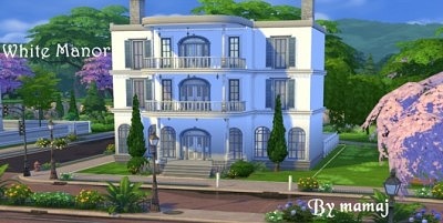 White Manor by Mamaj at Simtech Sims4