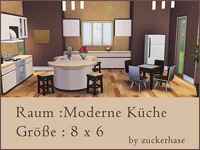 Modern kitchen by zuckerhase at Akisima