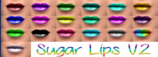Sims 4 SUGAR LIPS V2 at Star’s Sugary Pixels