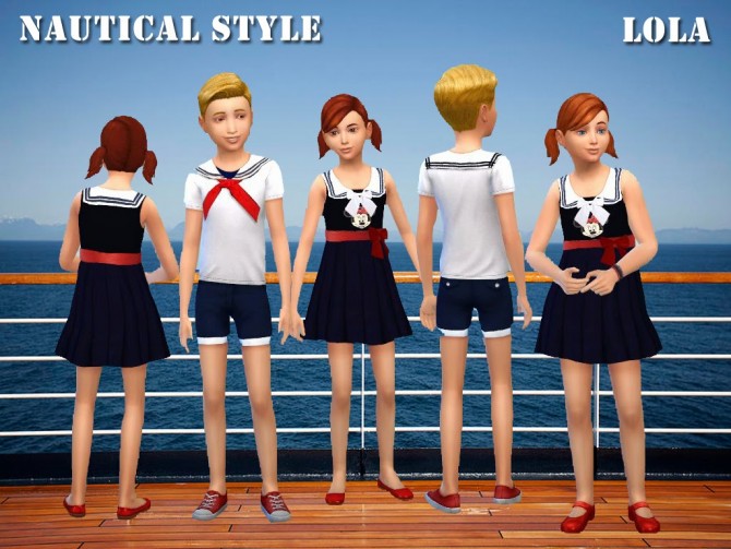 Sims 4 Nautical Style recolors by Lola at Sims and Just Stuff