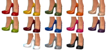 Sims 4 Two pairs of heels at Sentate