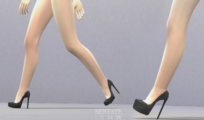 Sims 4 Two pairs of heels at Sentate