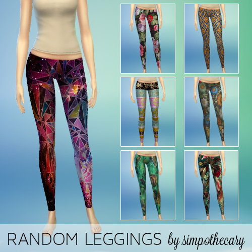 Sims 4 Random leggings 8 recolors at Simpothecary