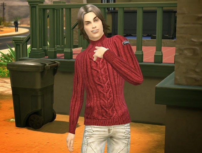 Sims 4 Sweater for males by Olesmit at OleSims