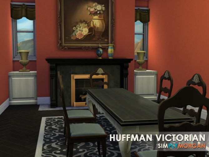 Sims 4 Huffman Victorian house at Simply Morgan