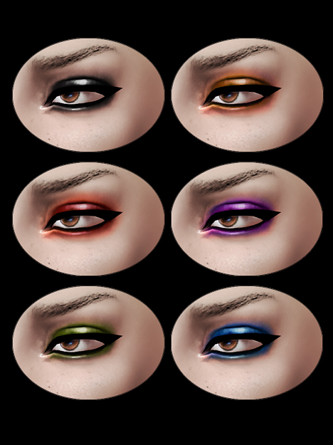 Sims 4 Metallic Eyeshadow by LeahLillith at The Sims Resource