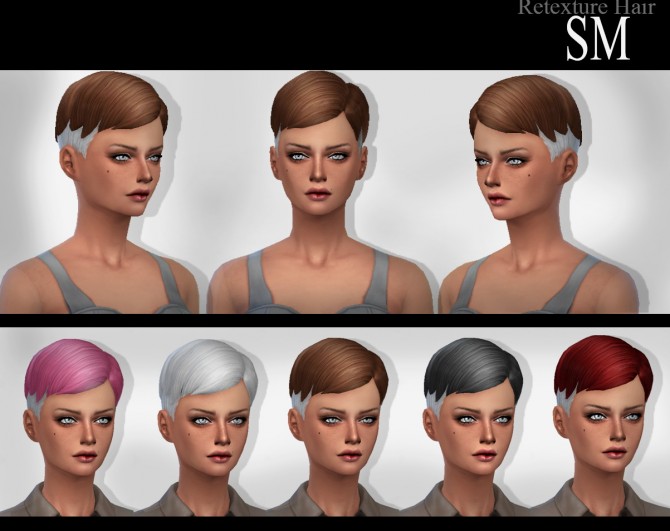 Sims 4 Hair retexture at Simaniacos