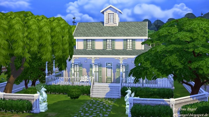 Sims 4 White Shabby Cottage at Frau Engel