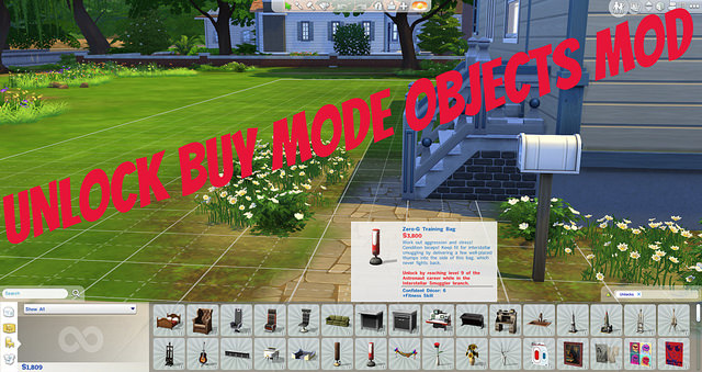 Sims 4 Unlock all Build/Buy Content Mod at Sims Vip
