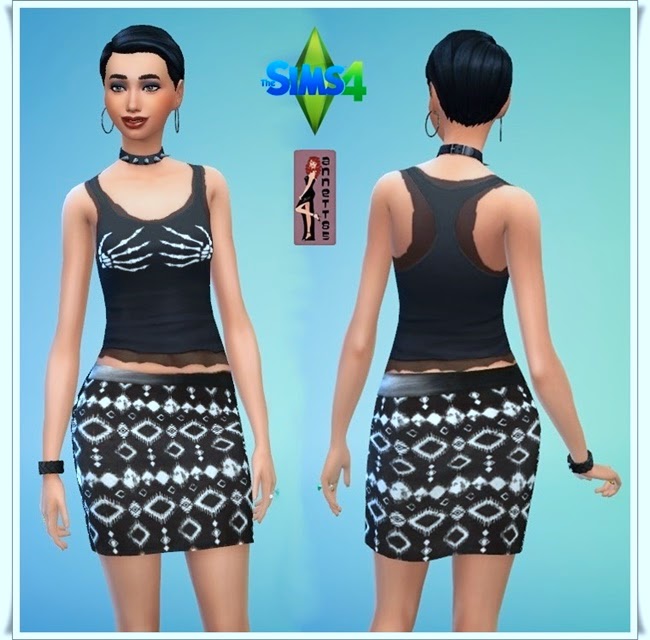 Sims 4 Tops & Skirt by Annett85 at Annett’s Sims 4 Welt