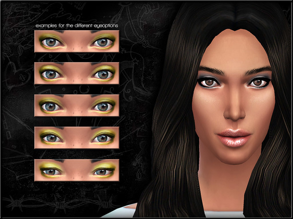 Sims 4 Eyeshadow set 1 by ShojoAngel at TSR