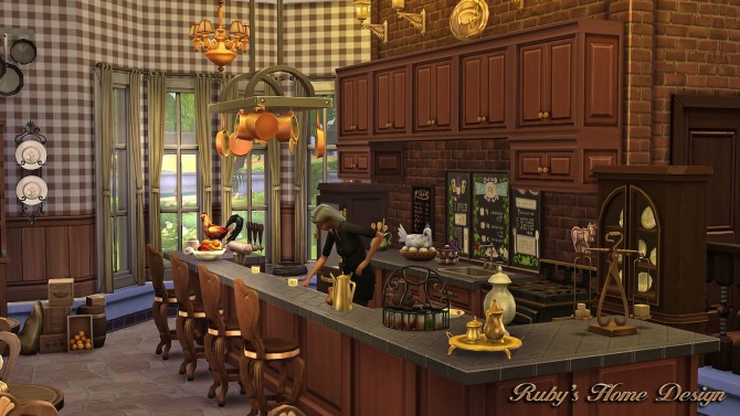 Sims 4 Grannys Kitchen lot by Ruby Red at Ruby’s Home Design