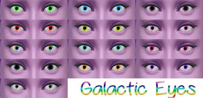 Sims 4 GALACTIC EYES DEFAULT at Star’s Sugary Pixels
