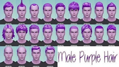 Male YA and child purple hair at Star’s Sugary Pixels