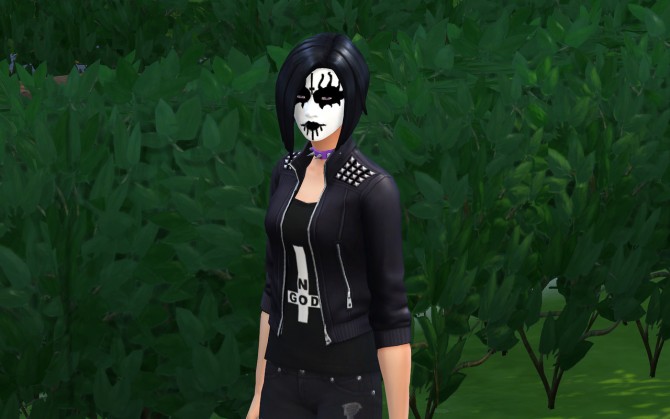 Sims 4 Grim face paint at Screech666