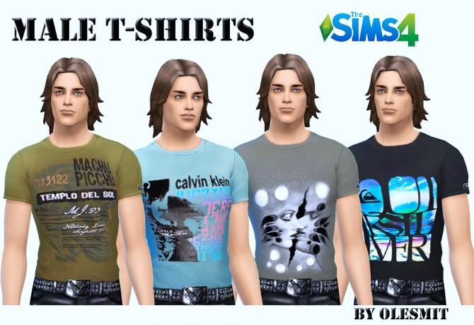 Sims 4 Male t shirts by Olesmit at OleSims