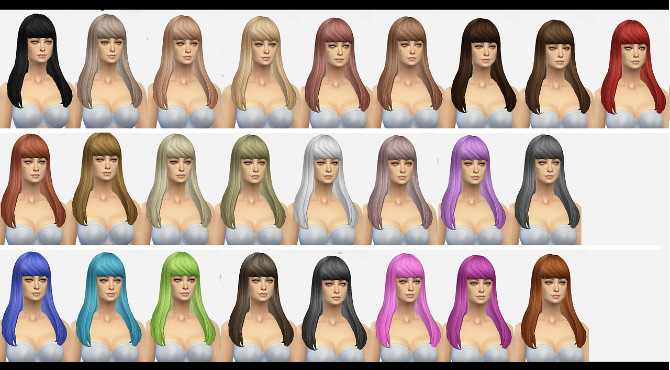 Sims 4 New hair mesh at Simaniacos