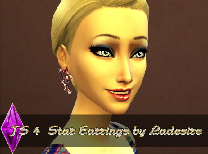 Sims 4 Star Earrings at Ladesire