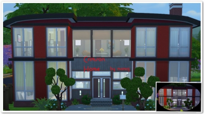 Sims 4 Crimson Home by mamaj at Simtech Sims4