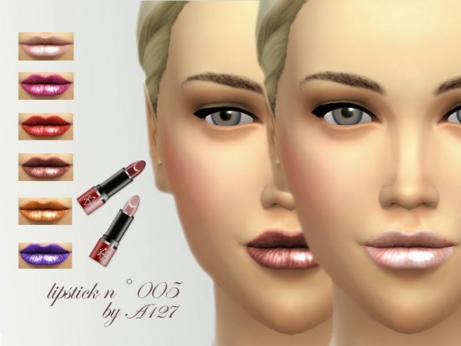 Sims 4 Lipstick n° 005 at Altea127 SimsVogue