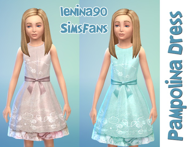 Sims 4 Pampolina dress by lenina 90 at Sims Fans