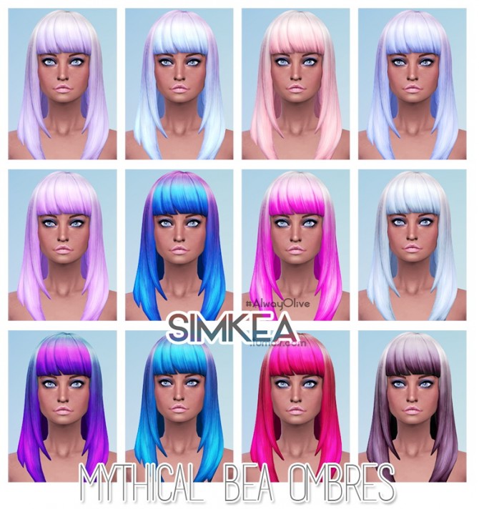Sims 4 Mythical Bea Ombres at Simkea