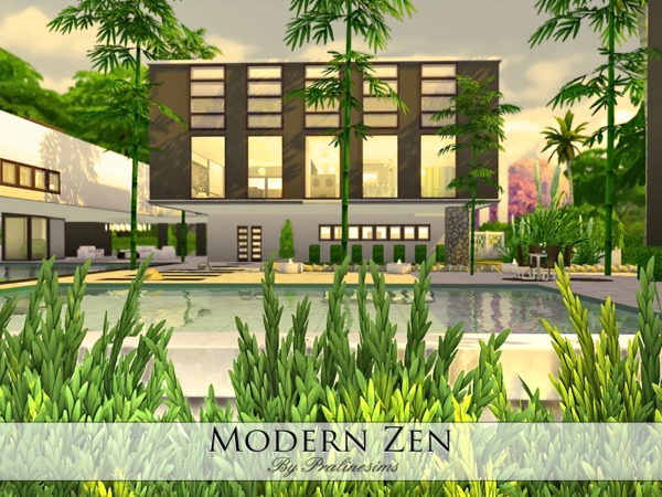 Sims 4 Modern Zen by Pralinesims at TSR