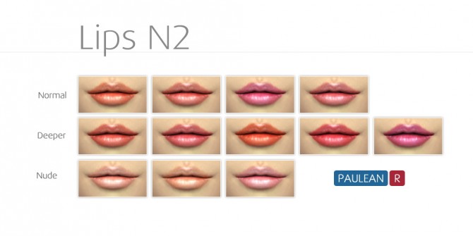 Sims 4 Lips N2 at Paulean R