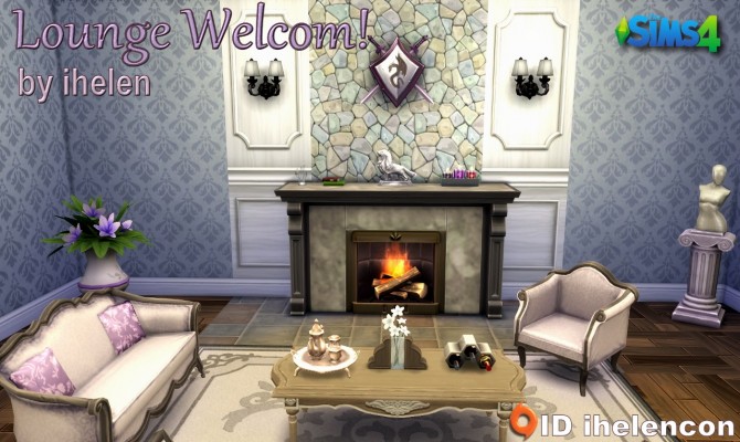Sims 4 Lounge Welcome! by ihelen at ihelensims