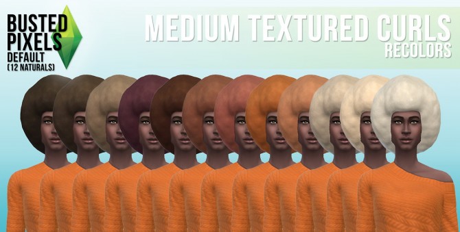 Sims 4 More hair recolors at Busted Pixels